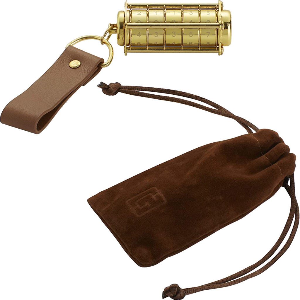 Cryptex USB dorado con bolsa