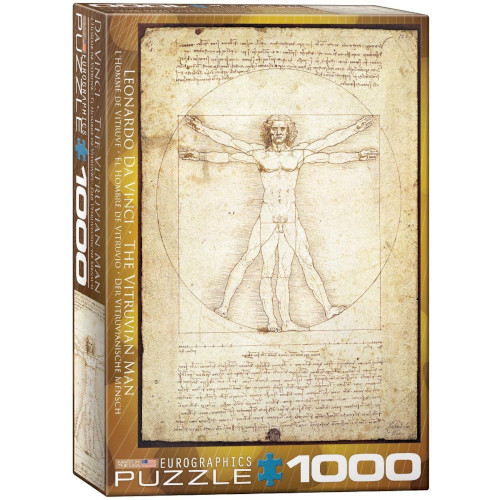Puzzle del Hombre de Vitruvio de 1000 piezas Eurographics