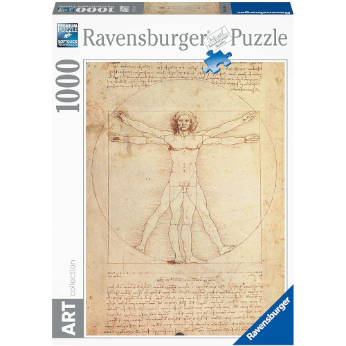 Puzzle del Hombre de Vitruvio de 1000 piezas Ravensburger