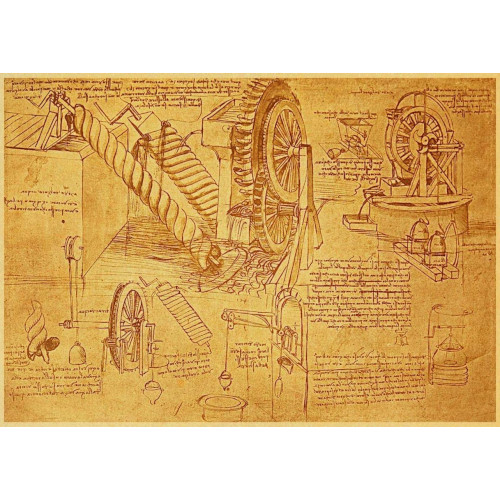 Puzzle de dibujos de Leonardo da Vinci de 1000 piezas