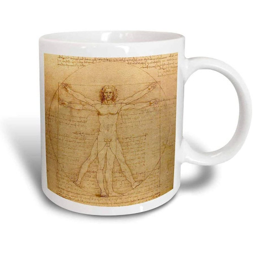 Taza del Hombre de Vitruvio de Leonardo da Vinci