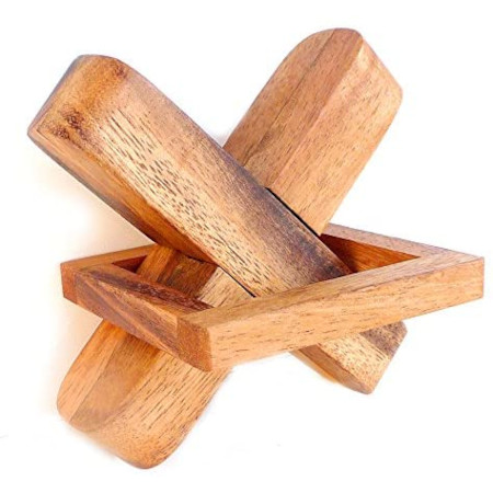 Juego de lógica XO de madera